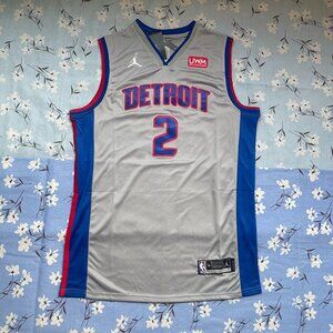 Cade Cunningham Detroit Pistons Jordan Brand Gray Jersey